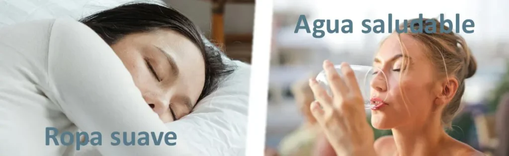 Puro Confort: Dormir en ropa de cama suave y disfrutar de agua potable saludable